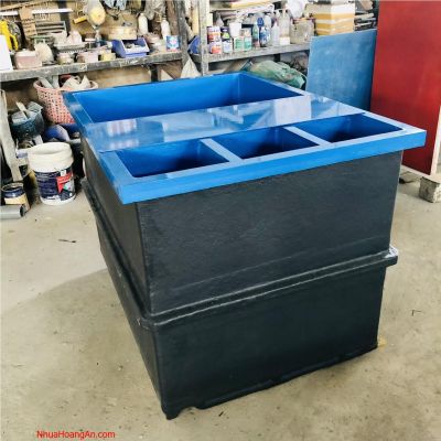 Hồ nhựa dưỡng cá chất liệu Composite FRP - Fish Tank Composite - Size 1400x1000x1000