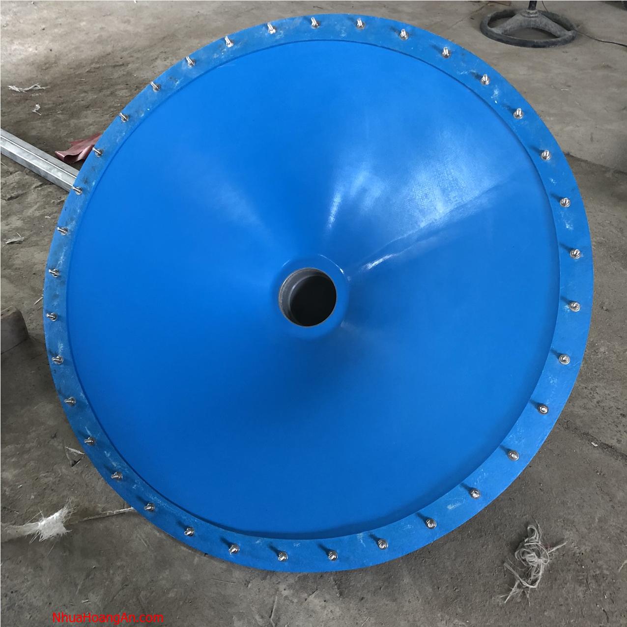 Hố Siphon composite chuyên dùng làm xả đáy trong hồ nuôi tôm / cá lót bạt HDPE siêu bền rộng 70cm, ống 114